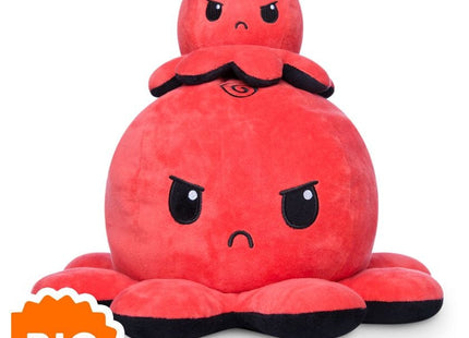 Gamers Guild AZ TeeTurtle BIG Reversible Octopus Plush: Red & Black ACD Distribution