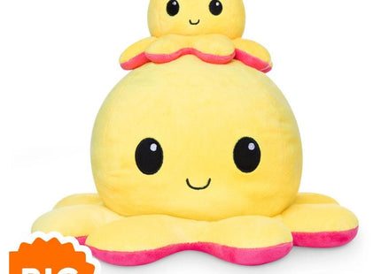 Gamers Guild AZ TeeTurtle BIG Reversible Octopus Plush: Yellow & Red ACD Distribution