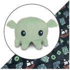 Gamers Guild AZ TeeTurtle Plushie Tote Bag: Dark Green Tabletop Gaming Tote Bag + Mint Cthulhu Plushie AGD