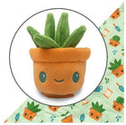 Gamers Guild AZ TeeTurtle Plushie Tote Bag: Green Gardening Tote Bag + Green Succulent Plushie AGD