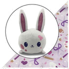 Gamers Guild AZ TeeTurtle Plushie Tote Bag: Light Purple Crafting Tote Bag + White Crafting Bunny Plushie AGD