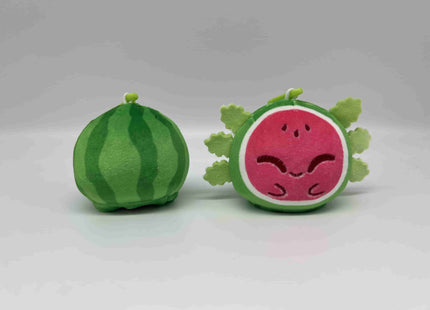 Gamers Guild AZ TeeTurtle Plushiverse: Reversible Keychain - Watermelon Axolotl AGD