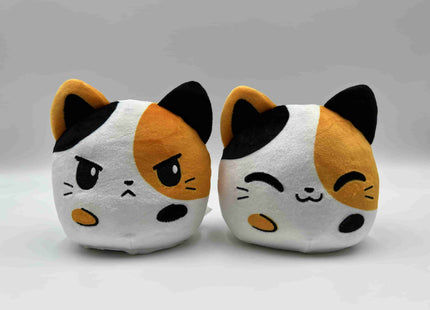 Gamers Guild AZ TeeTurtle Plushiverse: Reversible Plushie 4in - Cat [Happy + Angry] [Calico] AGD