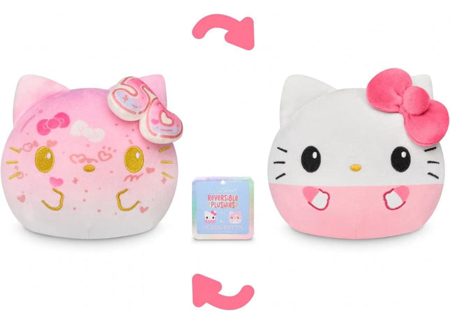 Gamers Guild AZ TeeTurtle Plushiverse: Reversible Plushie 4in - Hello Kitty 50th Anniversary Pink AGD