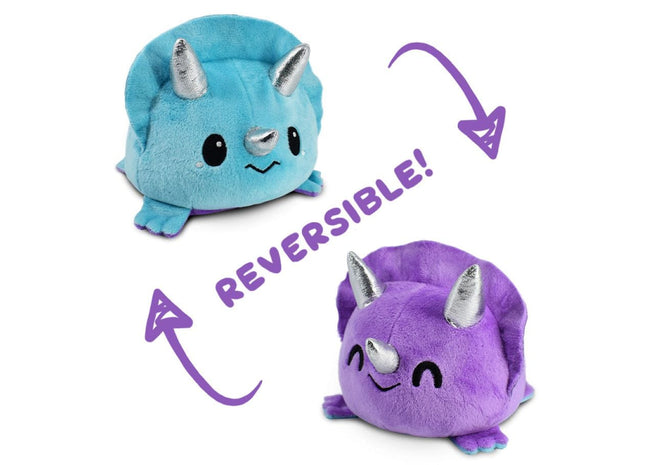 Gamers Guild AZ TeeTurtle Reversible Triceratops Plush: Purple & Blue ACD Distribution