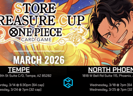 Gamers Guild AZ Tempe - 3/14 @ 6:30pm - One Piece Store Treasure Cup March 2026 Gamers Guild AZ