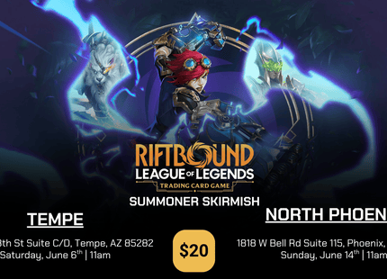 Gamers Guild AZ Tempe - 6/6 @ 11am - Riftbound Summoner Skirmish Gamers Guild AZ