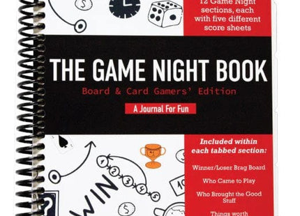 Gamers Guild AZ The Game Night Book The Game Night Book Quartermaster Direct