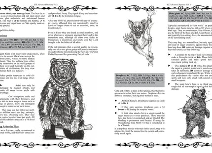 Gamers Guild AZ Third Kingdom Games BX Advanced Bestiary, Volume 1 (Monsters A-D) (Pre-Order) Quartermaster Direct