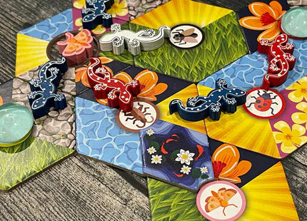 Gamers Guild AZ Tin Robot Games Garden Geckos with Dew Drops & Koi Ponds Expansion (Pre-Order) Quartermaster Direct