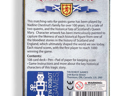 Gamers Guild AZ Tin Robot Games Queen of Scots: The Card Game Quartermaster Direct