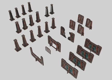 Gamers Guild AZ Tinkerhouse Games Tinkerturf: Perimeter Wall Add-On - Abandoned (Pre-Order) AGD