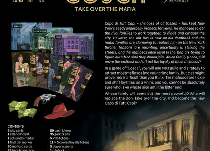 Gamers Guild AZ Tlama Games COSCA: Take Over the Mafia (Pre-Order) Quartermaster Direct