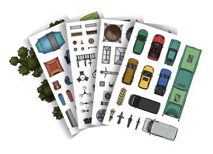 Gamers Guild AZ Tom Cartos Tom Cartos's Modern City Streets TTRPG Map Pack (Pre-Order) Quartermaster Direct