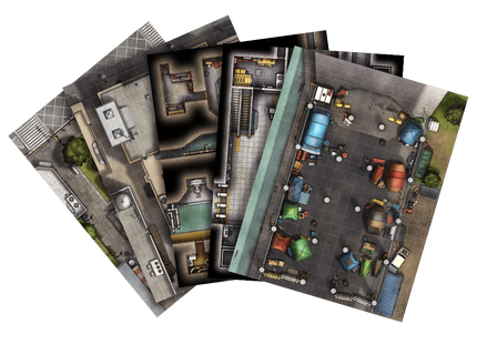 Gamers Guild AZ Tom Cartos Tom Cartos's Modern City Streets TTRPG Map Pack (Pre-Order) Quartermaster Direct