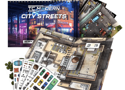 Gamers Guild AZ Tom Cartos Tom Cartos's Modern City Streets TTRPG Map Pack (Pre-Order) Quartermaster Direct
