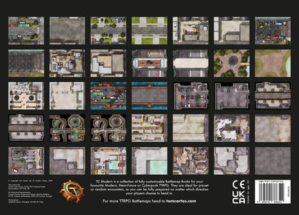 Gamers Guild AZ Tom Cartos Tom Cartos's Modern City Streets TTRPG Map Pack (Pre-Order) Quartermaster Direct