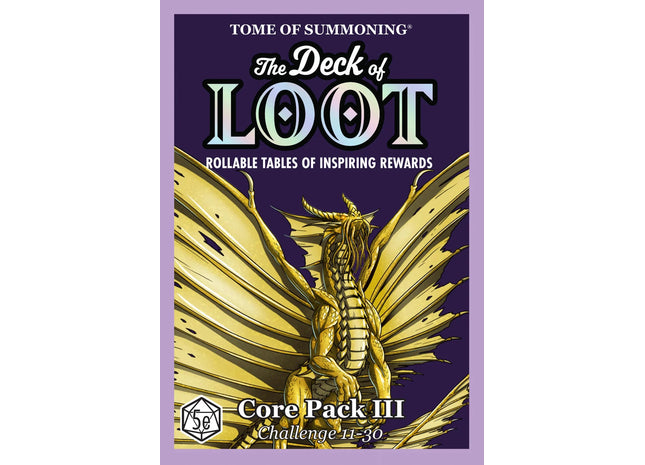 Gamers Guild AZ Tome of Summoning The Deck of Loot: Core Pack 3 - CR 11-30 (Pre-Order) Quartermaster Direct