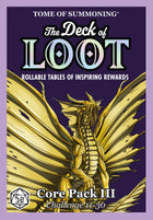 Gamers Guild AZ Tome of Summoning The Deck of Loot: Core Pack 3 - CR 11-30 (Pre-Order) Quartermaster Direct