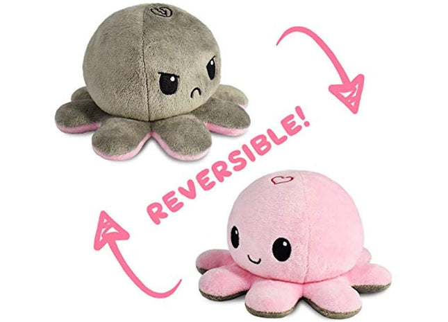 Gamers Guild AZ Toy Reversible Octopus Plushie: Heart/Broken Heart ACD Distribution