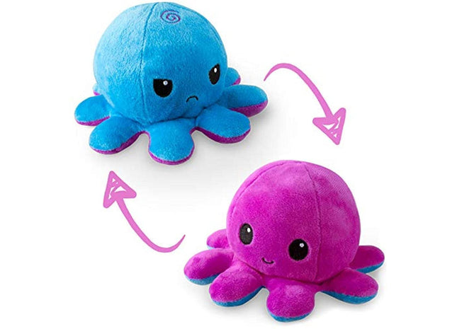 Gamers Guild AZ Toy Reversible Octopus Plushie: Purple and Blue ACD Distribution