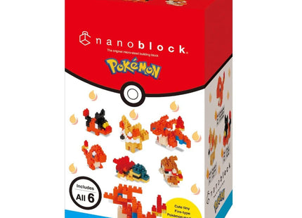 Gamers Guild AZ Toy Type Fire Set of Six Nanoblock Pokemon Series HobbyTyme