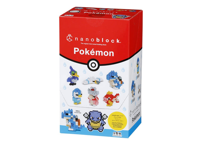 Gamers Guild AZ Toy Type Water Set of Six Nanoblock Pokemon Series HobbyTyme