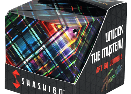 Gamers Guild AZ Toys Shashibo Jumbie Artist Shape Shifting Box - Disco Plaid Fun In Motion