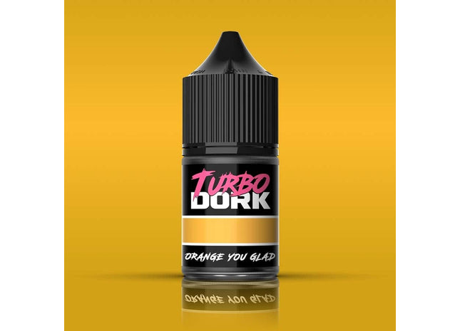 Gamers Guild AZ Turbo Dork Turbo Dork: Metallics Acrylic Paint: Orange You Glad (22ml Bottle) GTS