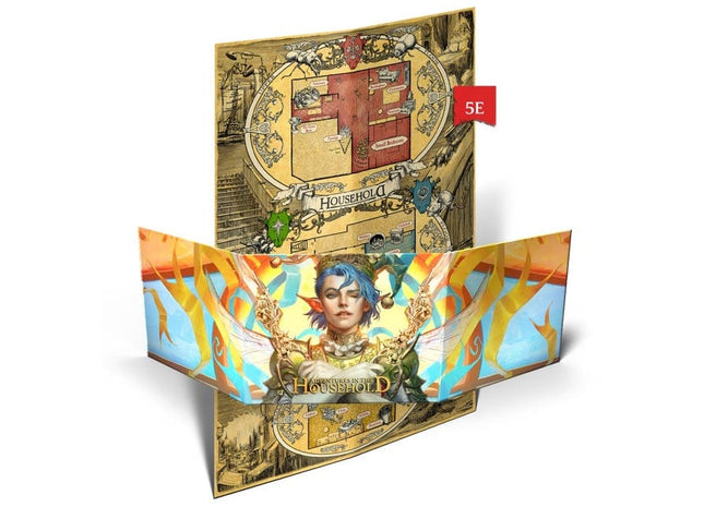 Gamers Guild AZ Two Little Mice Adventures in the Household RPG: Narrator Screen and Map of the House (5E) (Pre-Order) AGD