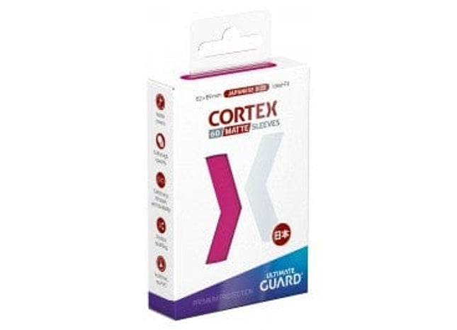 Gamers Guild AZ Ultimate Guard Cortex Sleeves: Japanese Size Matte Pink (60ct) (Pre-Order) GTS