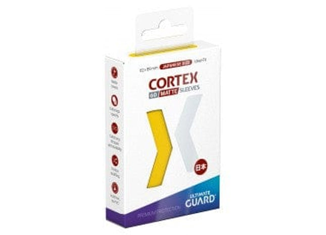 Gamers Guild AZ Ultimate Guard Cortex Sleeves: Japanese Size Matte Yellow (60ct) (Pre-Order) GTS