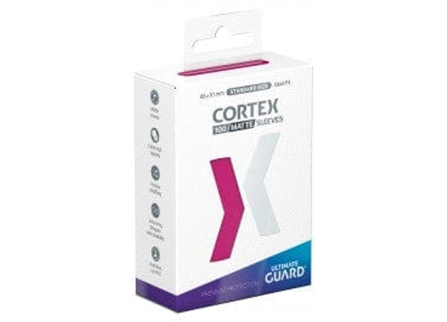 Gamers Guild AZ Ultimate Guard Cortex Sleeves: Standard Size Matte Pink (100ct) (Pre-Order) GTS