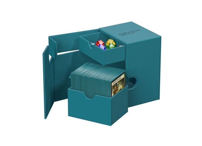 Gamers Guild AZ Ultimate Guard Deck Case 133+ Flip'N'Tray: Monocolor Petrol - Black Friday Southern Hobby