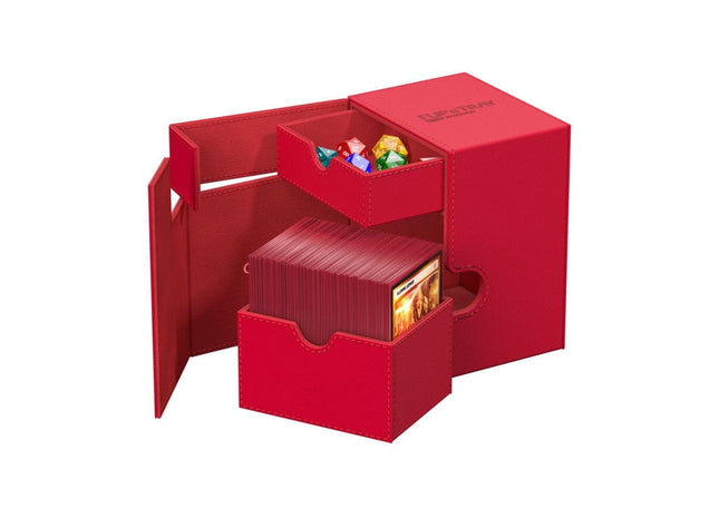 Gamers Guild AZ Ultimate Guard Deck Case 133+ Flip'N'Tray: Monocolor Red (Pre-Order) GTS