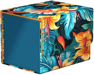 Gamers Guild AZ Ultimate Guard Sidewinder 100+ Xenoskin Deck Case Floral Cases II - Tulum Blue GTS