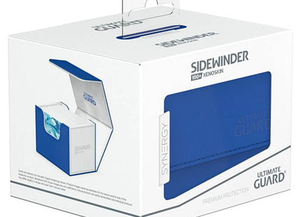 Gamers Guild AZ Ultimate Guard Sidewinder 100+ Xenoskin Deck Case - Synergy Blue White GTS