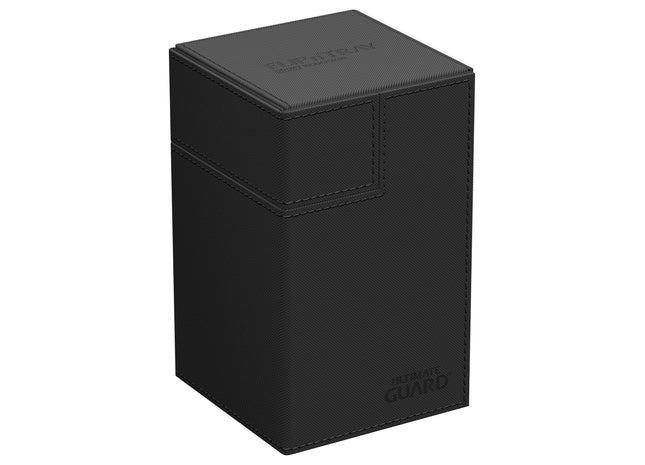Gamers Guild AZ Ultimate Guard Ultimate Guard Xenoskin Flip'n'Tray Deck Case 80+ Black GTS