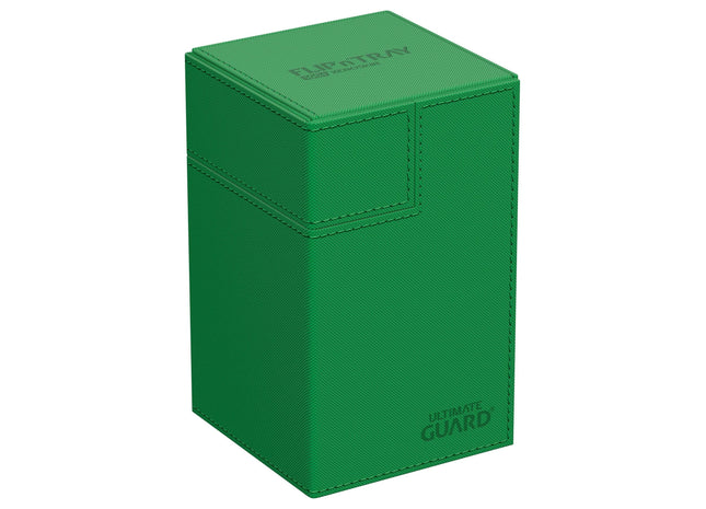 Gamers Guild AZ Ultimate Guard Ultimate Guard Xenoskin Flip'n'Tray Deck Case 80+ Green GTS