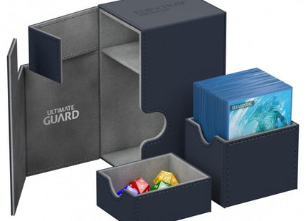 Gamers Guild AZ Ultimate Guard Ultimate Guard Xenoskin Flip'n'Tray Deck Case 80+ Grey GTS