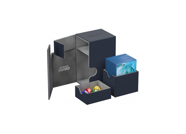 Gamers Guild AZ Ultimate Guard Ultimate Guard Xenoskin Flip'n'Tray Deck Case 80+ Grey GTS