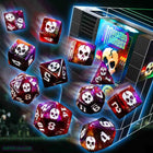 Gamers Guild AZ Ultra Pro Copy of Copy of One-Up Dice: Polyhedral Cartridge 7ct Sets: Cackling Skull INFINITE BLACK LLC