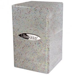 Gamers Guild AZ Ultra Pro Member's Clearance Ultra Pro: Boxes - Satin Tower Glitter Clear Southern Hobby
