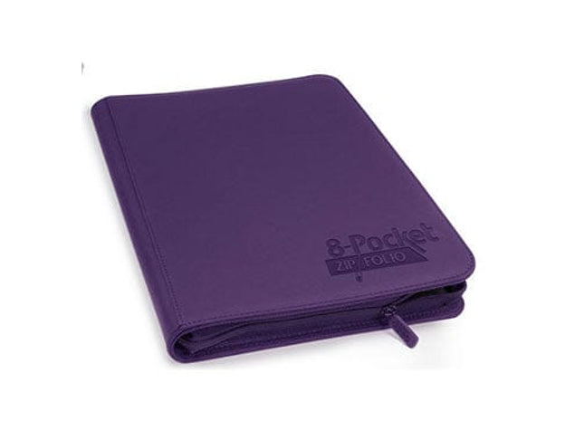 Gamers Guild AZ Ultra Pro Ultimate Guard: Binders  - 8-Pocket Zipfolio Xenoskin Purple Southern Hobby