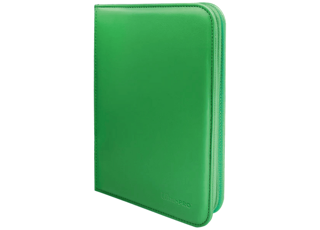 Gamers Guild AZ Ultra Pro Ultra Pro: Binders - 4-Pocket Zippered Pro-Binder Green GTS