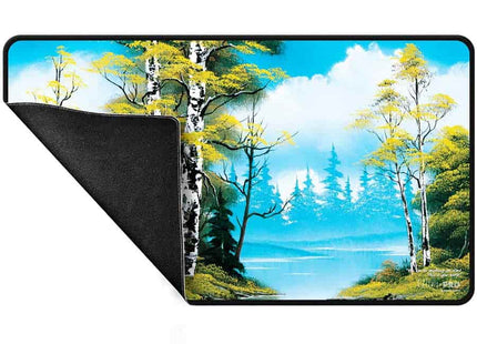 Gamers Guild AZ Ultra Pro Ultra Pro Black Stitched Playmat Bob Ross Lakeside Path (Pre-Order) GTS