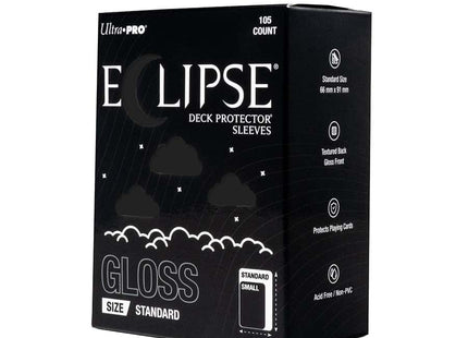 Gamers Guild AZ Ultra Pro Ultra Pro: Eclipse Deck Protector Sleeves: Standard Gloss - Jet Black (Pre-Order) GTS