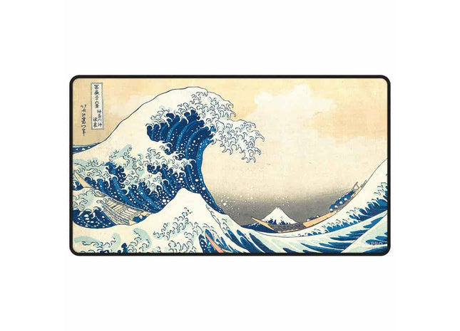 Gamers Guild AZ Ultra Pro Ultra Pro: Fine Art: The Great Wave Off Kanagawa: Black Stitched Playmat (Pre-Order) GTS