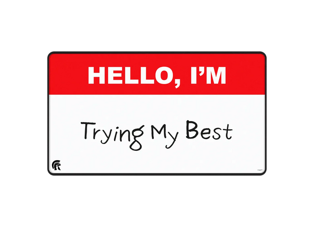 Gamers Guild AZ Ultra Pro Ultra Pro: I'm Trying - Black Stitched-Edge Playmat (Pre-Order) AGD