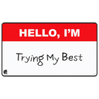 Gamers Guild AZ Ultra Pro Ultra Pro: I'm Trying - Black Stitched-Edge Playmat (Pre-Order) AGD